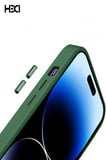 Fuchsia iPhone 15 Pro Max ile Uyumlu HBC-201 Salvador Simli Kapak - Lacivert