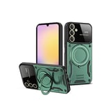Samsung Galaxy A05S Kılıf Joy Lens Standlı Kapak - Koyu Yeşil