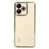 Xiaomi Redmi 13 4g Kılıf Kamera Korumalı Lensli Silikon - Gold