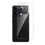 Xiaomi Poco X6 Kılıf Kamera Korumalı Silikon Şeffaf Kapak