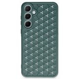 Samsung Galaxy A25 5g Kılıf Petek Silikon Kapak - Koyu Yeşil