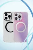 Fuchsia iPhone 14 Pro Max ile Uyumlu Tanya Kablosuz Şarj Özellikli Kapak - Desen 4