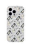 Fuchsia iPhone 15 Pro Max ile Uyumlu Tanya Kablosuz Şarj Özellikli Kapak - Desen 4