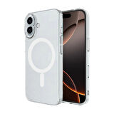 Odak SnapSafe iPhone 16 Kamera Korumalı MagSafe Silikon Kılıf - Şeffaf