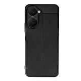 Vivo Y18 Kılıf Auto Focus Deri Desen Silikon Arka Kapak