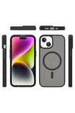 Fuchsia iPhone 14 Pro ile Uyumlu Jota Kablosuz Şarj Özellikli Kapak - Açık Mavi
