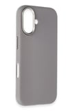 Fuchsia iPhone 16 ile Uyumlu Wonder Deri Kablosuz Şarj Özellikli Kapak - Titan Gri