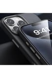 Fuchsia iPhone 16 Pro Max ile Uyumlu Wonder Deri Kablosuz Şarj Özellikli Kapak - Lacivert