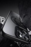 Fuchsia iPhone 16 Pro ile Uyumlu Avatar 360 Dönen Kablosuz Şarj Özellikli Kapak - Titan Gri