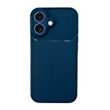 iPhone 16 Kılıf Focus Carbon Silikon Kapak