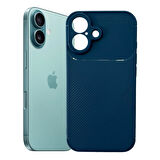 iPhone 16 Kılıf Focus Carbon Silikon Kapak