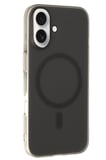 Fuchsia iPhone 16 Plus ile Uyumlu Tuna PC Slim Kablosuz Şarj Özellikli Kapak - Siyah