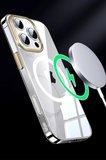 Fuchsia iPhone 16 ile Uyumlu HBC-306 Aden PC Kablosuz Şarj Özellikli Kapak - Gri