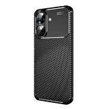 Realme Note 60 Kılıf Focus Carbon Desen Silikon Arka Kapak