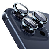 iPhone 15 Pro / iPhone 15 Pro Max Raze Metal Kamera Lens Koruyucu