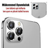 iPhone 15 Pro / iPhone 15 Pro Max Raze Metal Kamera Lens Koruyucu