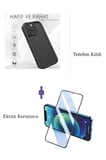Fuchsia Samsung Galaxy A17 5G ile Uyumlu Viera Darbe Emici Silikon Kılıf + Seramik Ekran Koruyucu Seti
