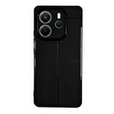 Xiaomi Redmi Note 14 4G Kılıf Focus Deri Desen Silikon Arka Kapak