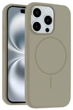 Fuchsia iPhone 14 Pro Max ile Uyumlu Kılıf Jully Kablosuz Şarj Özellikli Kapak - Çöl Titanyum