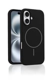 Fuchsia iPhone 16E ile Uyumlu Kılıf Jully Kablosuz Şarj Özellikli Kapak - Beyaz