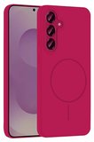 Fuchsia Samsung Galaxy S23 FE ile Uyumlu Kılıf Jully Kablosuz Şarj Özellikli Kapak - Fuşya