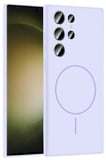 Fuchsia Samsung Galaxy S24 Ultra ile Uyumlu Kılıf Jully Kablosuz Şarj Özellikli Kapak - Lila