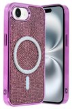 Fuchsia iPhone 16E ile Uyumlu Helen Kablosuz Şarj Özellikli Kapak - Derin Mor
