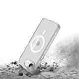 Odak SnapSafe iPhone 16E Kamera Korumalı MagSafe Silikon Kılıf - Şeffaf