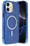 Fuchsia iPhone 11 ile Uyumlu Helen Kablosuz Şarj Özellikli Kapak - Lacivert