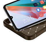 Newface Auto Focus Samsung Galaxy A06 Karbon Kılıf - Kahverengi