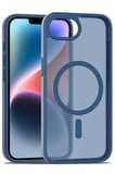 Fuchsia iPhone 16E ile Uyumlu Jota Kablosuz Şarj Özellikli Kapak - Lacivert