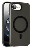 Fuchsia iPhone 16E ile Uyumlu Tuna PC Slim Kablosuz Şarj Özellikli Kapak - Siyah