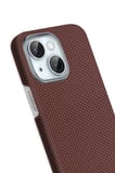 Fuchsia iPhone 14 ile Uyumlu Volt Kablosuz Şarj Özellikli Kapak - Kırmızı