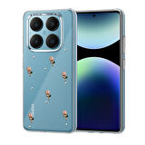 Newface Fiyonk Desenli Xiaomi Uyumlu Redmi Note 14 Pro 4G Şeffaf Kılıf - Desen 6