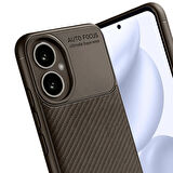 Newface Auto Focus Honor 400 Karbon Kılıf - Kahverengi