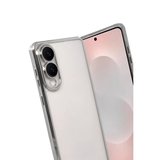 Samsung Galaxy S25 Edge Kamera Korumalı Lensli Silikon - Gümüş