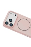 Fuchsia iPhone 17 Pro Max ile Uyumlu Jully Kablosuz Şarj Özellikli Kapak - Pudra