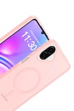 Fuchsia Samsung Galaxy A07 ile Uyumlu Jota Kablosuz Şarj Özellikli Kapak - Pudra