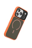 Fuchsia iPhone 17 Pro ile Uyumlu Megane Kablosuz Şarj Özellikli Kapak - Turuncu