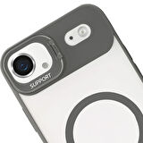 iPhone 17 Air Kılıf Remim Magsafe Lensli Kamera Standlı Kapak