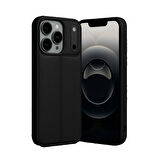 iPhone 17 Pro Kılıf Focus Deri Desen Silikon Arka Kapak