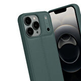 iPhone 17 Pro Max Kılıf Focus Deri Desen Silikon Arka Kapak