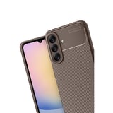 Samsung Galaxy A17 5g Auto Focus Karbon Kapak - Kahverengi