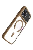 Fuchsia iPhone 17 Pro ile Uyumlu Hazar Kablosuz Şarj Özellikli Kapak - Gold