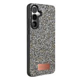 Samsung Galaxy A37 5g Bright Simli Kapak - Gümüş