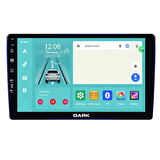 Dark 10" QLED Android 13, 8GB RAM 128GB Hafıza 2DIN Carplay & Android Auto, GPS Destekli Geri Görüş Kameralı Araç Multimedya
