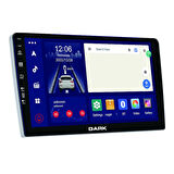 Dark 10" QLED Android 13, 8GB RAM 128GB Hafıza 2DIN Carplay & Android Auto, GPS Destekli Geri Görüş Kameralı Araç Multimedya