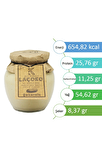 LAÇOKO  350 Gram Şekersiz, Katkısız, Glutensiz, Doğal Az Kavrulmuş (ÇİĞ) Parçacıklı Ballı Yer Fıstığı Ezmesi (350 Gram)