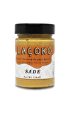 LAÇOKO 320 Gram Şekersiz, Katkısız, Glutensiz, Vegan, Doğal Çifte Kavrulmuş Yer Fıstığı Ezmesi (320 Gram)