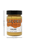 LAÇOKO 320 Gram Şekersiz, Katkısız, Glutensiz, Vegan, Doğal Çifte Kavrulmuş Yer Fıstığı Ezmesi (320 Gram)